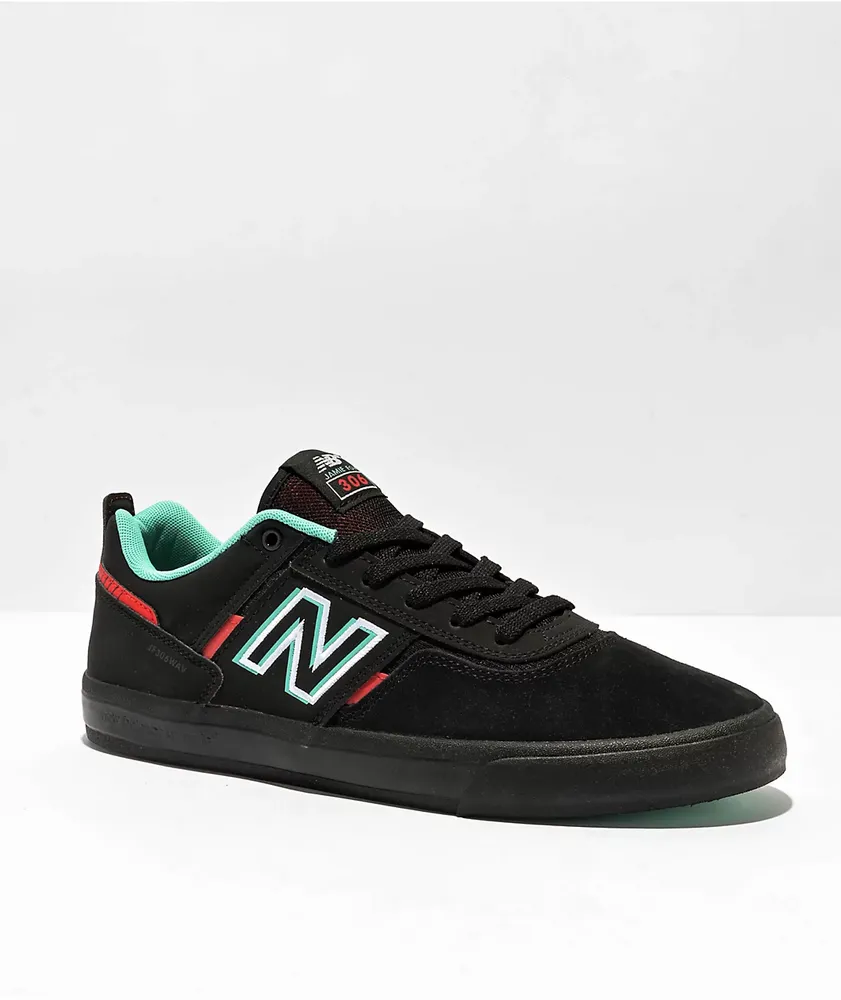 New Balance Numeric 306 Jamie Foy Black, White & Red Skate Shoes