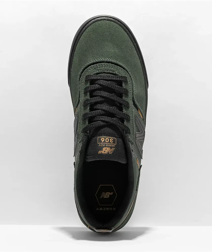 New Balance Numeric 306 Jamie Foy Forest Green & Black Skate Shoes