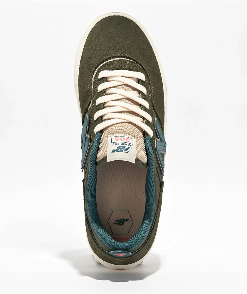 New Balance Numeric 306 Jamie Foy Olive & Spruce Skate Shoes