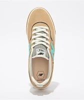 New Balance Numeric 306 Jamie Foy Tan, Teal & Gum Skate Shoes