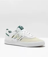 New Balance Numeric 306 Jamie Foy White, Cream, & Teal Skate Shoes