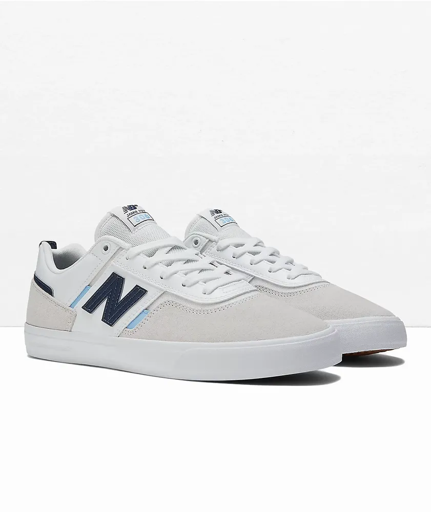 New Balance Numeric 306 Jamie Foy White & Navy Skate Shoes