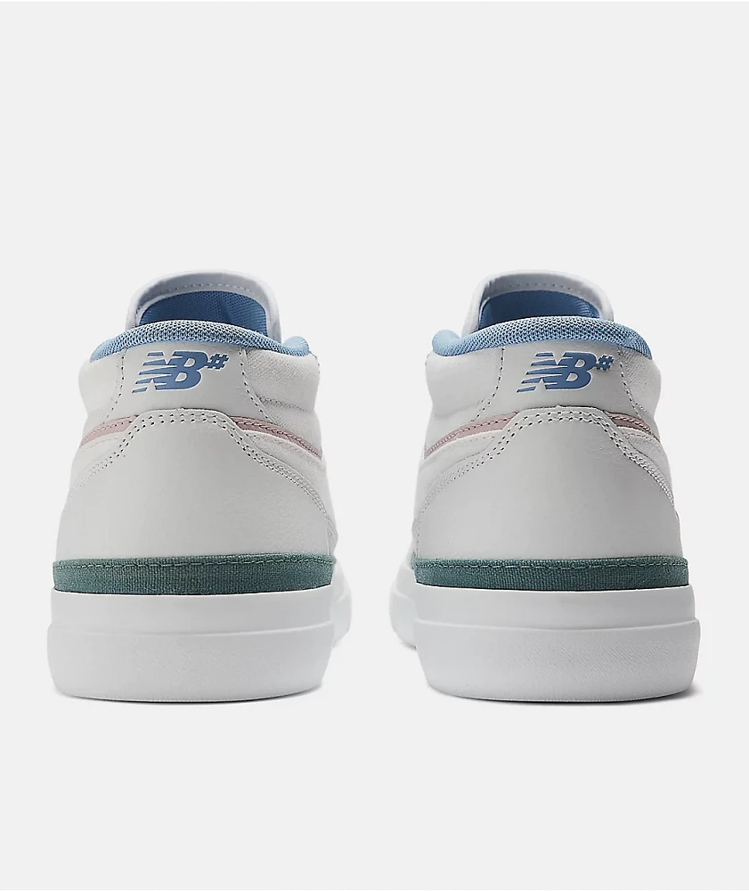 New Balance Numeric 417 Villani White & Blue Laguna Skate Shoes