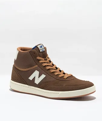 New Balance Numeric 440 Brown & Cream High Top Skate Shoes