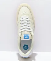 New Balance Numeric 440 Cream & White Leather Skate Shoes