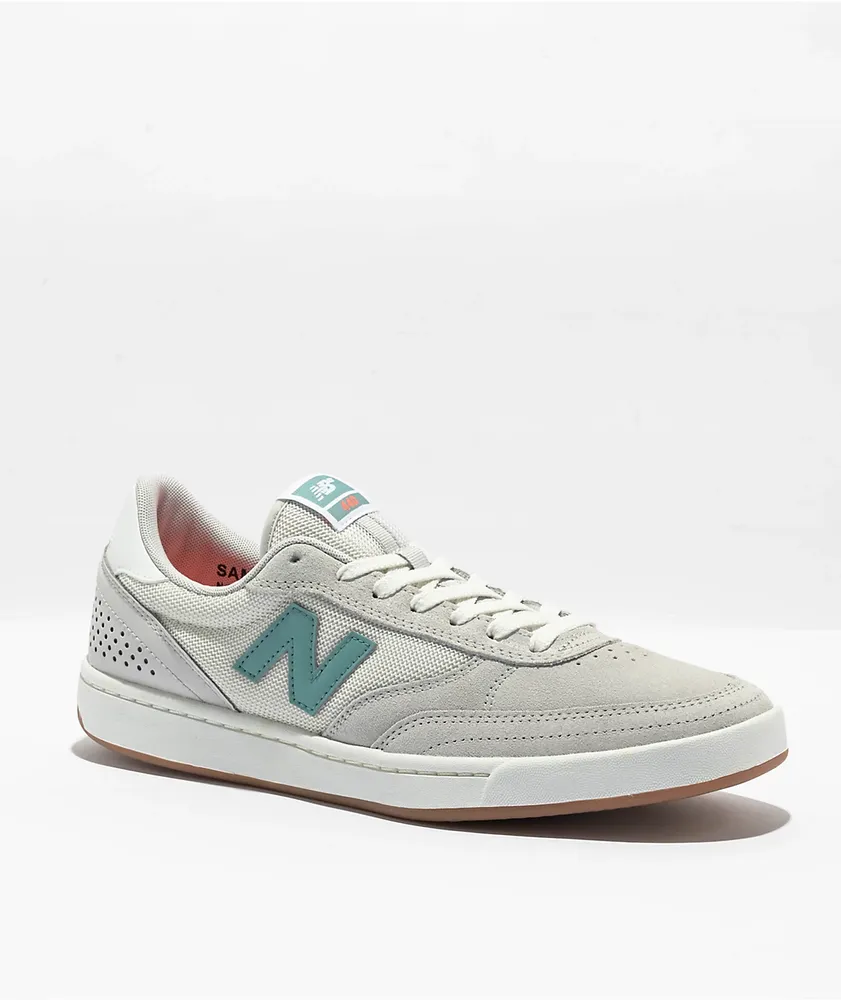 New Balance Numeric 440 Grey & Teal Skate Shoes