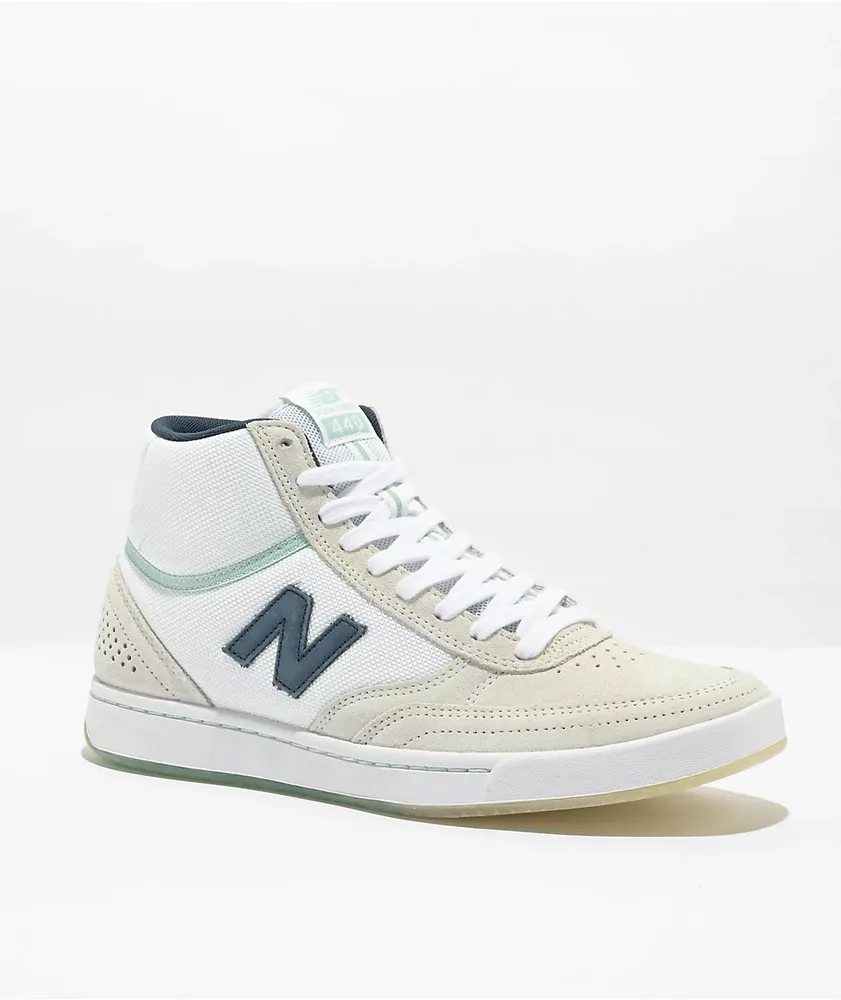 New Balance Numeric 440 Tom Knox White, Teal & Blue High Top Skate Shoes