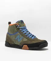 New Balance Numeric 440 Trail Olive & Aqua High Top Skate Shoes