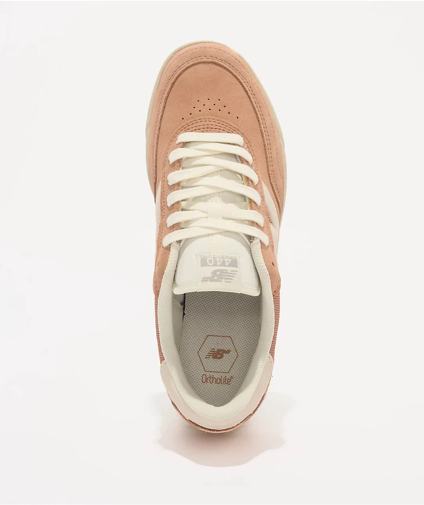 New Balance Numeric 440 V2 Rose & White Skate Shoes