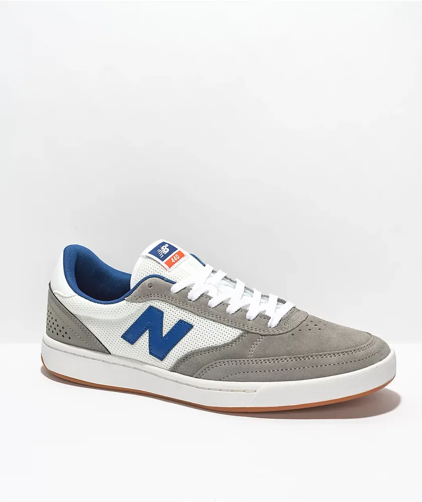 New Balance Numeric 440 White, Grey, & Navy Skate Shoes