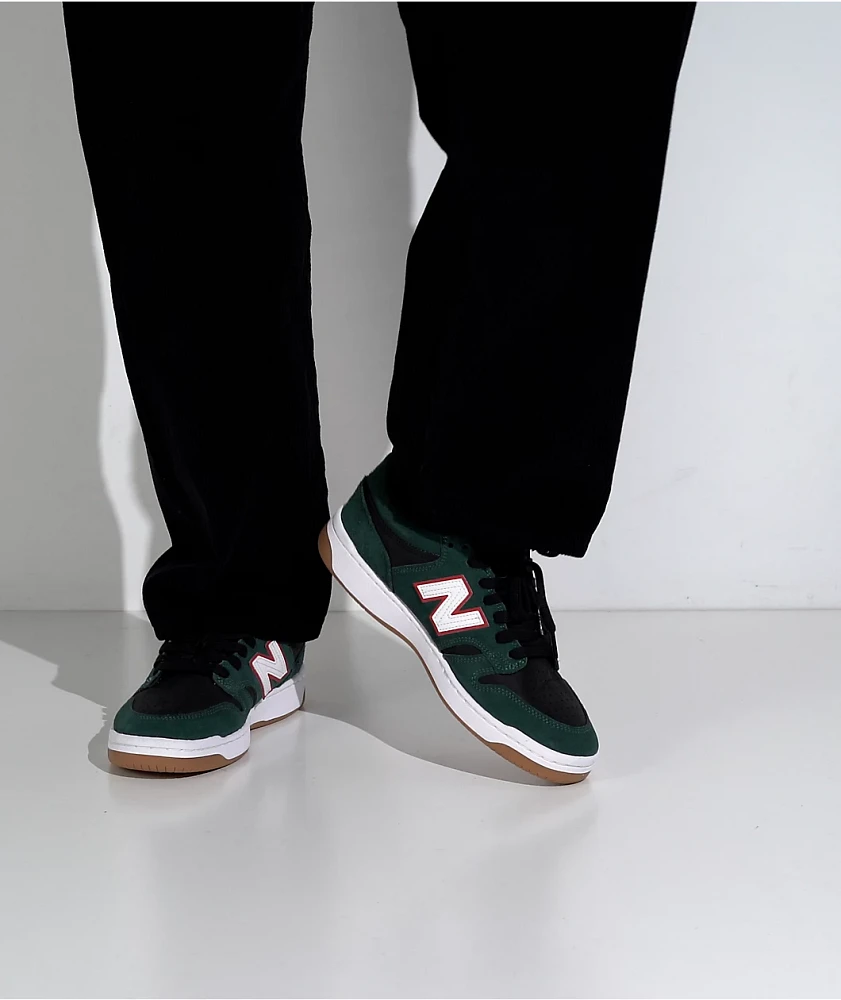 New Balance Numeric 480 Jamie Foy Forest Green & Black Skate Shoes