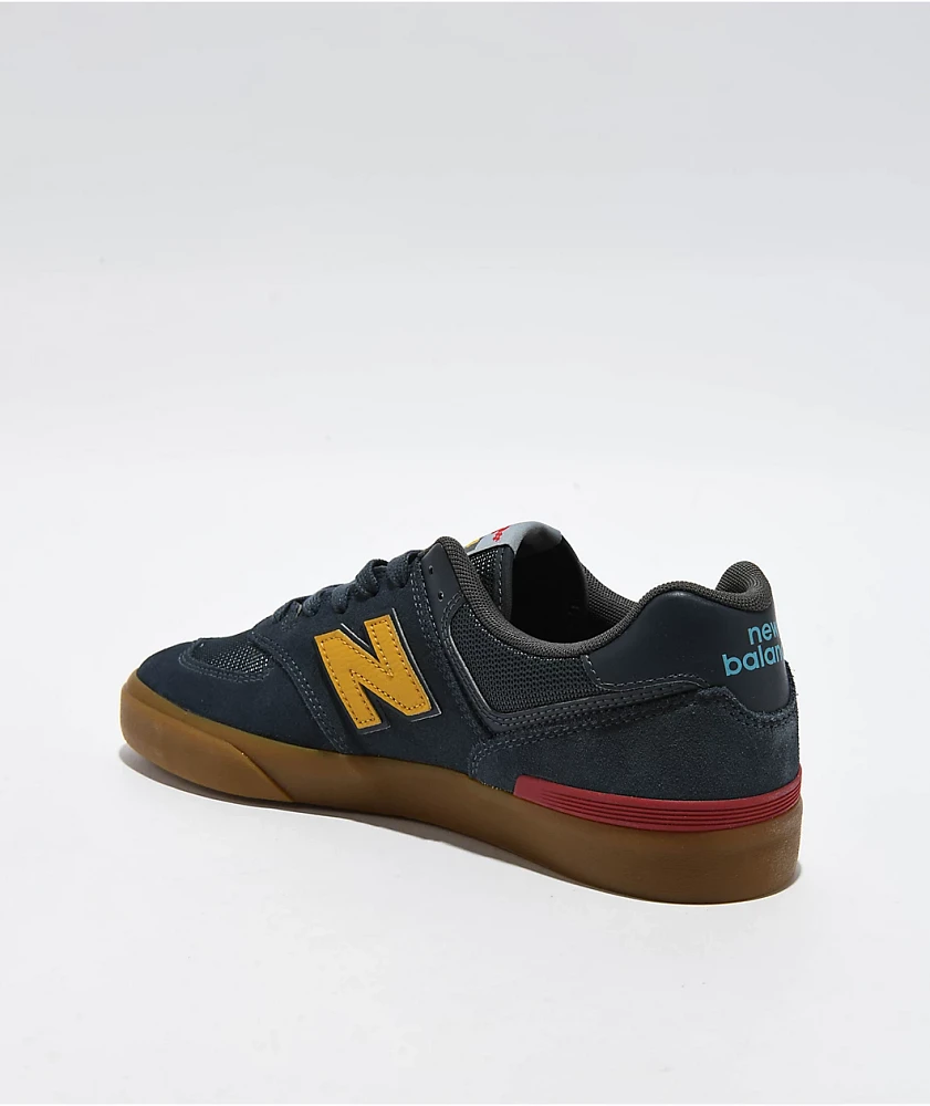 New Balance Numeric 574 Indigo & Gum Skate Shoes