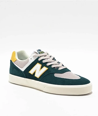 New Balance Numeric 574 Spruce & White Skate Shoes