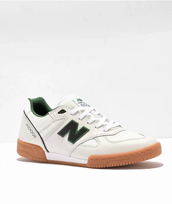 New Balance Numeric 600 White & Gum Skate Shoes
