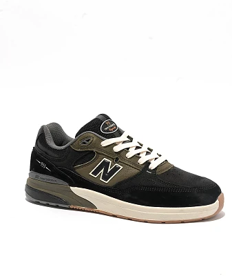 New Balance Numeric 933 Reynolds Black & Olive Skate Shoes
