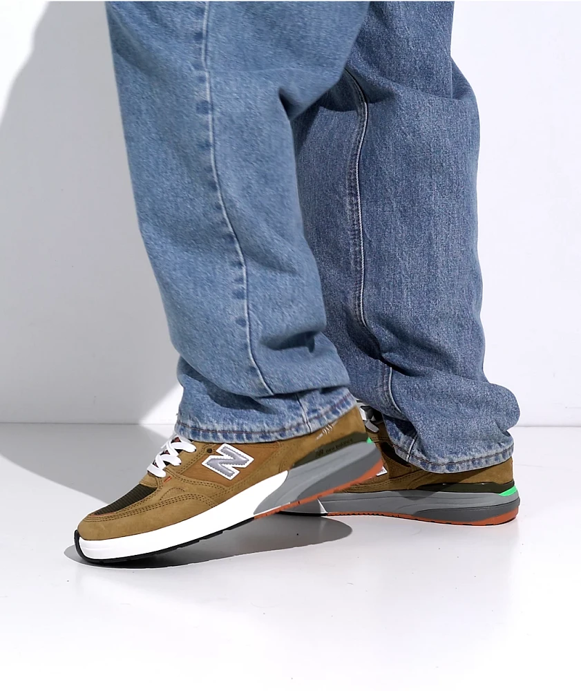 New Balance Numeric 933 Reynolds Brown & Grey Skate Shoes