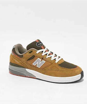 New Balance Numeric 933 Reynolds Brown & Grey Skate Shoes