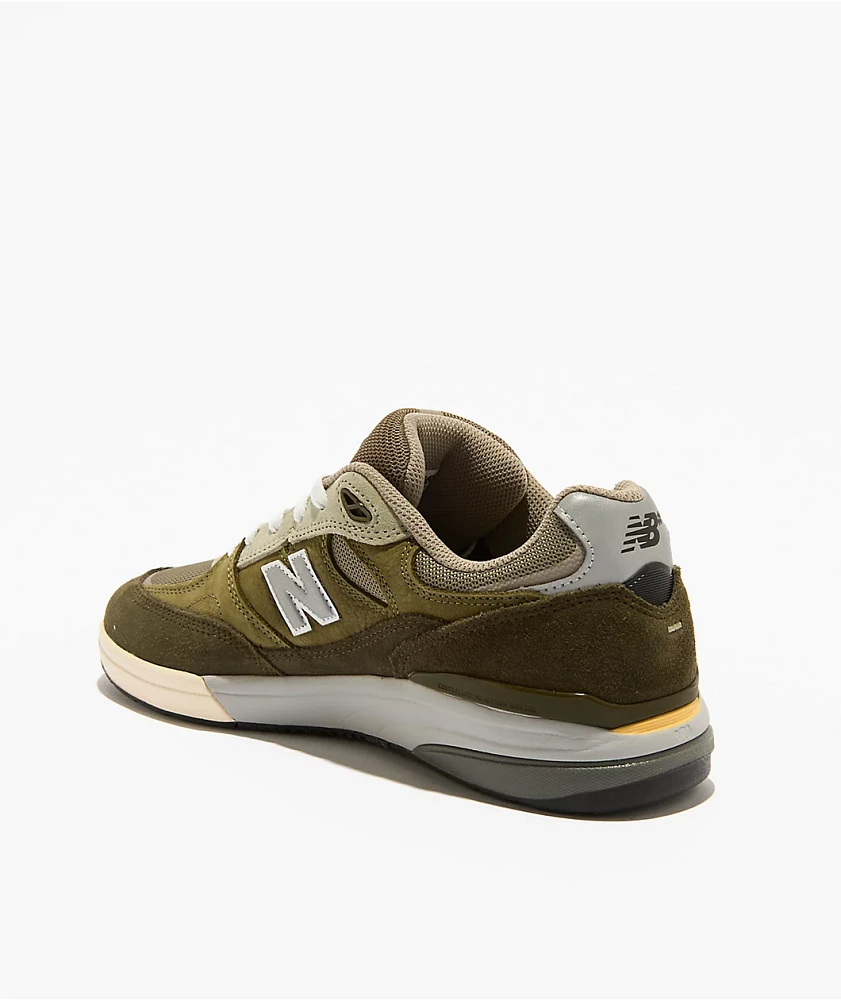 New Balance Numeric 933 Reynolds Dark Olive & Light Olive Skate Shoes