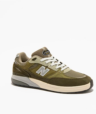 New Balance Numeric 933 Reynolds Dark Olive & Light Olive Skate Shoes