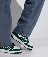 New Balance Numeric Kid's 480 Forest Green & White Skate Shoes