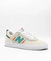 New Balance Numeric Kids 306 Jamie Foy Cream, Teal & Orange Skate Shoes