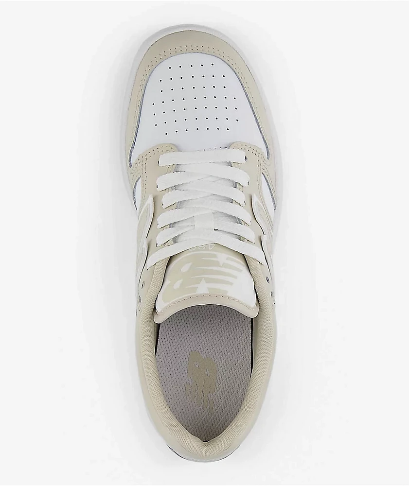 New Balance Numeric Kids 480 Timber Wolf & White Skate Shoes