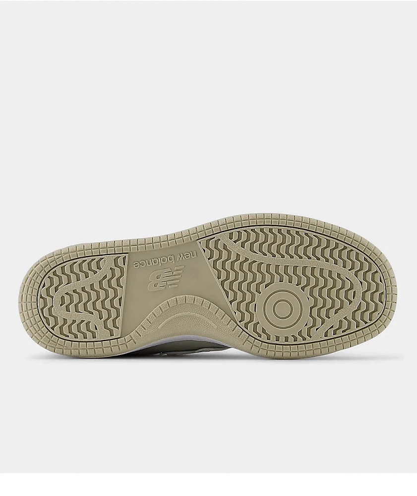 New Balance Numeric Kids 480 Timber Wolf & White Skate Shoes