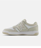 New Balance Numeric Kids 480 Timber Wolf & White Skate Shoes