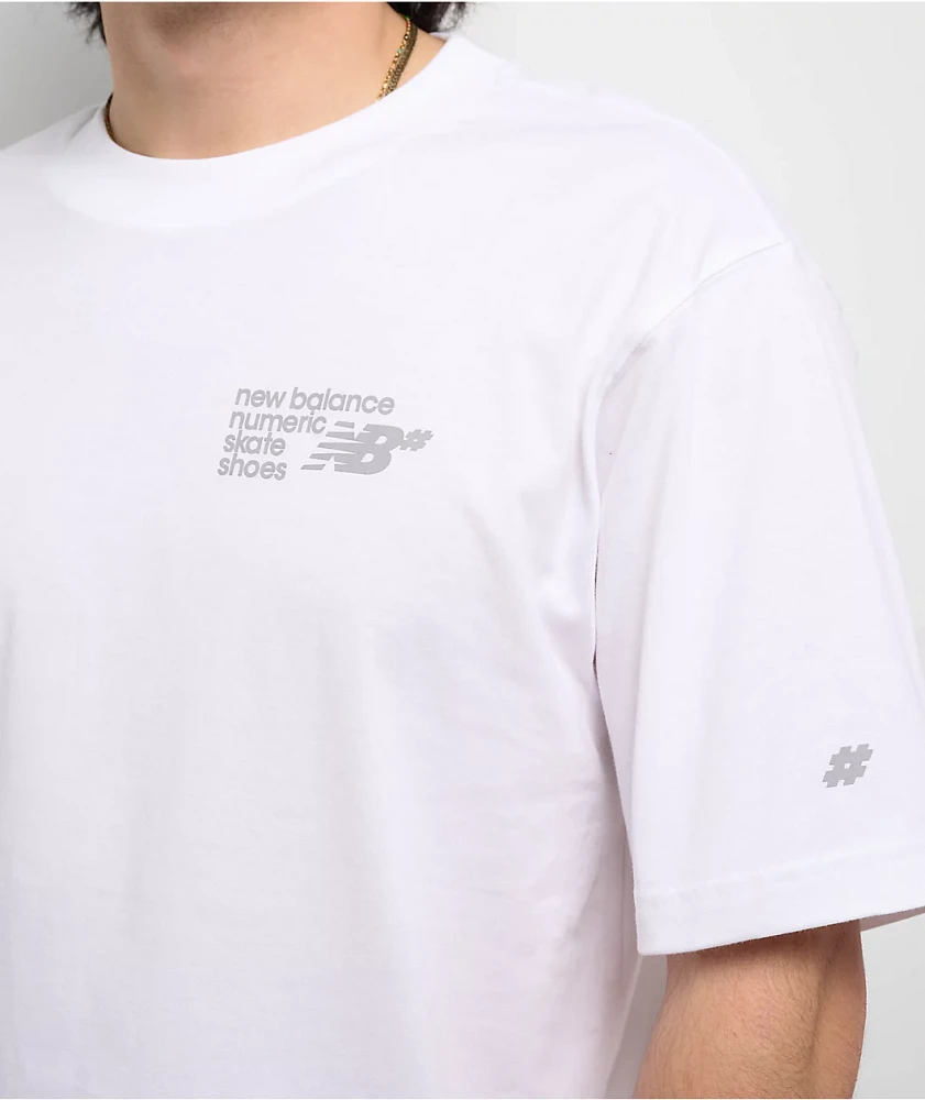 New Balance Numeric Small Logo White T-Shirt