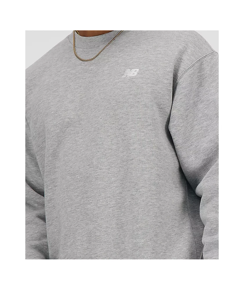 New Balance Numeric Sport Essentials Grey Fleece Crewneck Sweatshirt