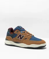 New Balance Numeric Tiago 1010 Camel & Burgundy Skate Shoes