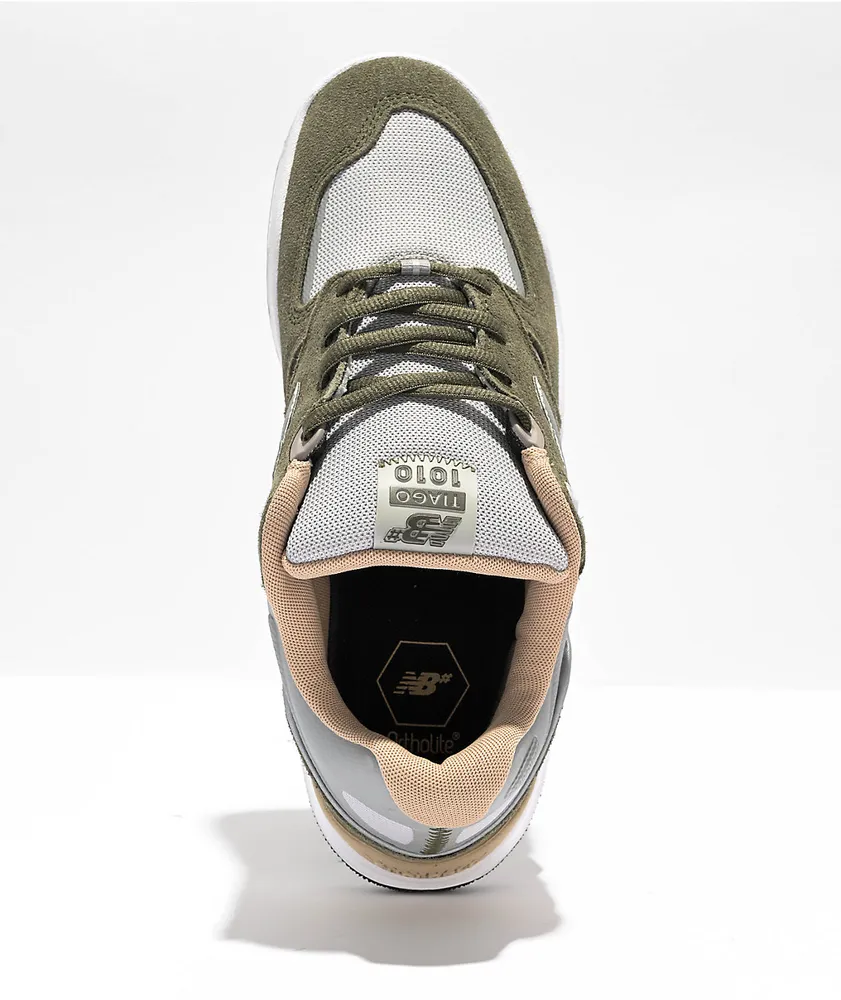 New Balance Numeric Tiago 1010 Olive & Grey Skate Shoes
