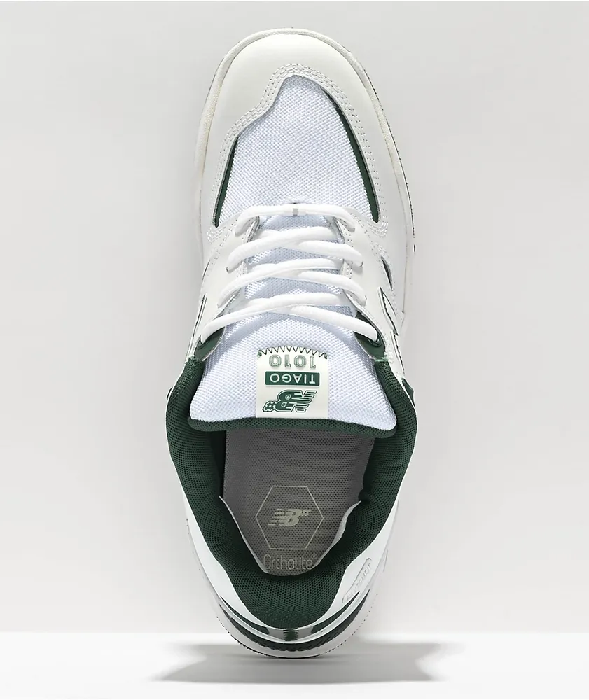 New Balance Numeric Tiago 1010 White & Green Skate Shoes
