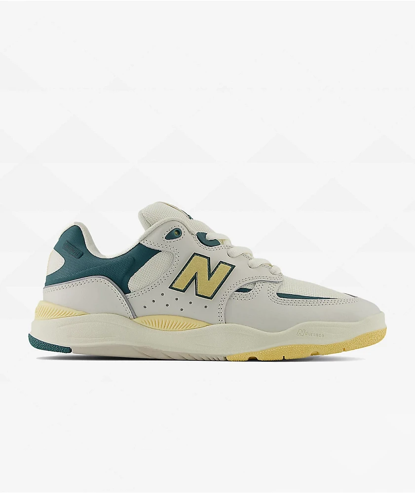 New Balance Numeric Tiago 1010 White & New Spruce Skate Shoes