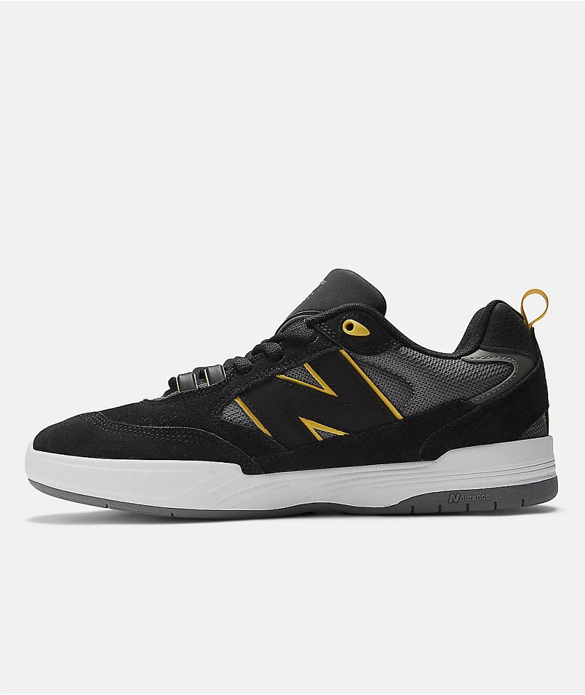 New Balance Numeric Tiago 808 Black & Yellow Skate Shoes