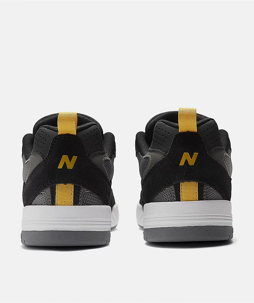 New Balance Numeric Tiago 808 Black & Yellow Skate Shoes