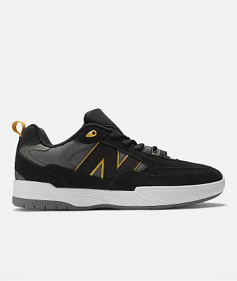 New Balance Numeric Tiago 808 Black & Yellow Skate Shoes
