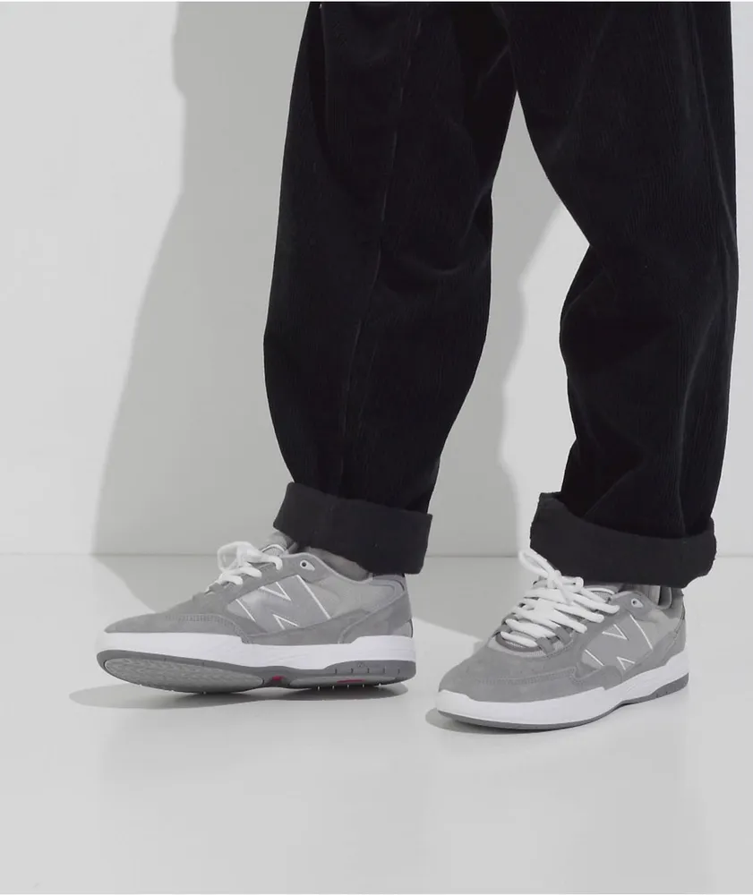 New Balance Numeric Tiago Lemos 808 Grey & White Skate Shoes