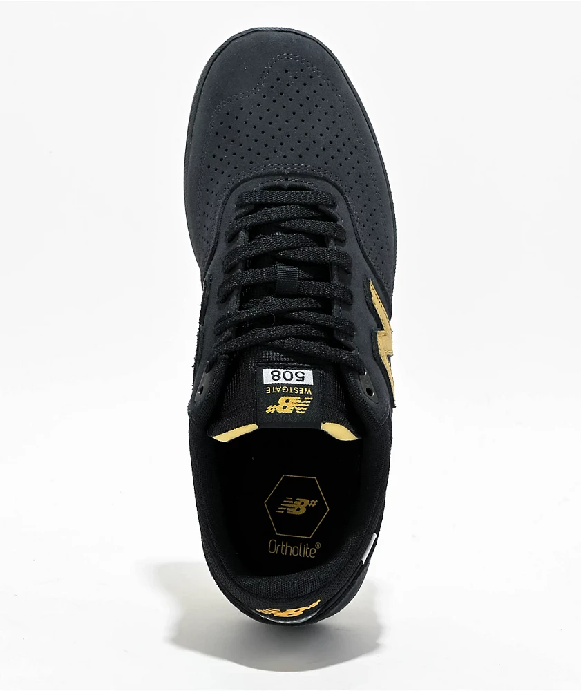 New Balance Numeric Westgate 508 Black & Yellow Skate Shoes