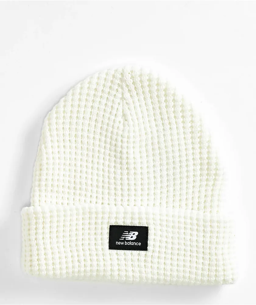 New Balance Sea Salt Waffle Knit Beanie