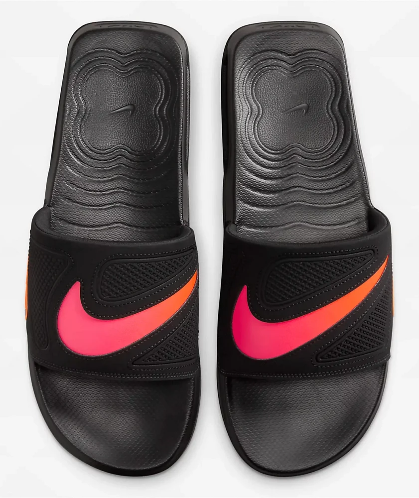 Nike Air Max Cirro Black & Racer Pink Slide Sandals