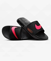 Nike Air Max Cirro Black & Racer Pink Slide Sandals