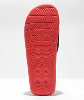 Nike Air Max Cirro Black & University Red Slide Sandals