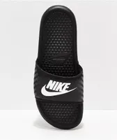 Nike Benassi Black & White Slide Sandals