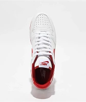 Nike Big Nike Low White & Gym Red Shoes