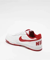 Nike Big Nike Low White & Gym Red Shoes