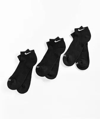 Nike Black 3-Pack Ankle Socks