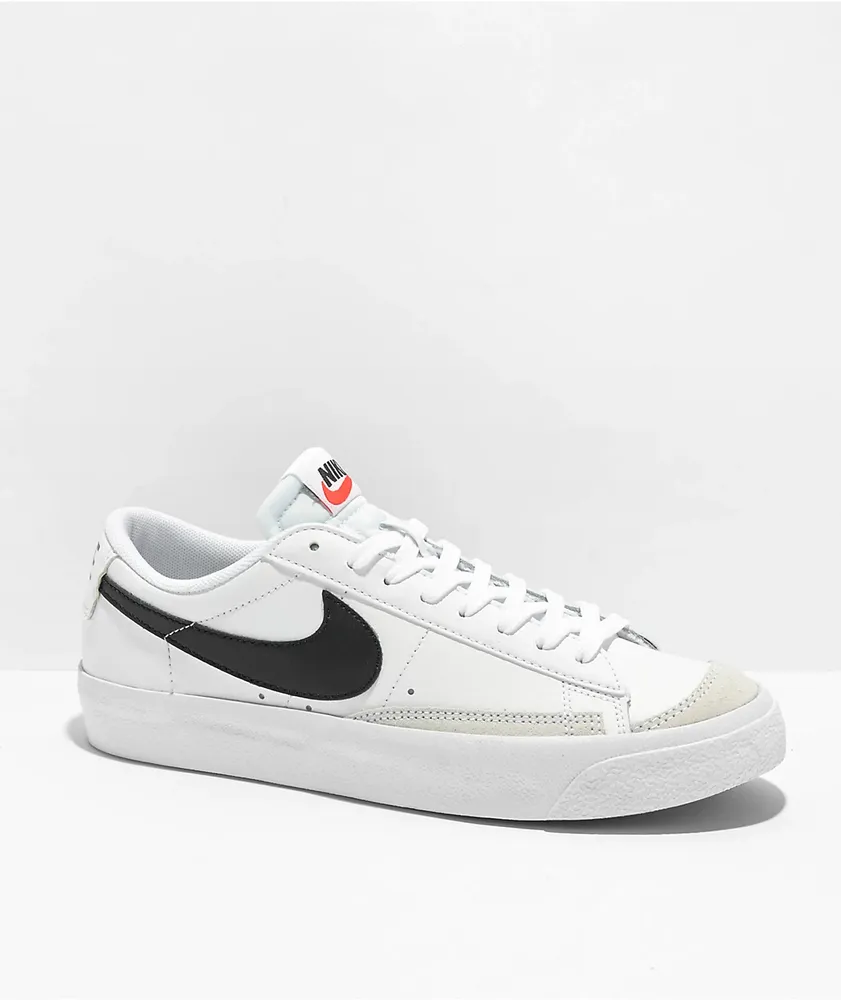 Nike Blazer '77 Low White & Black Leather Shoes