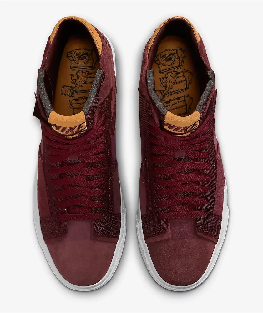 Nike Blazer Mid '77 Premium Night Maroon Sail Shoes