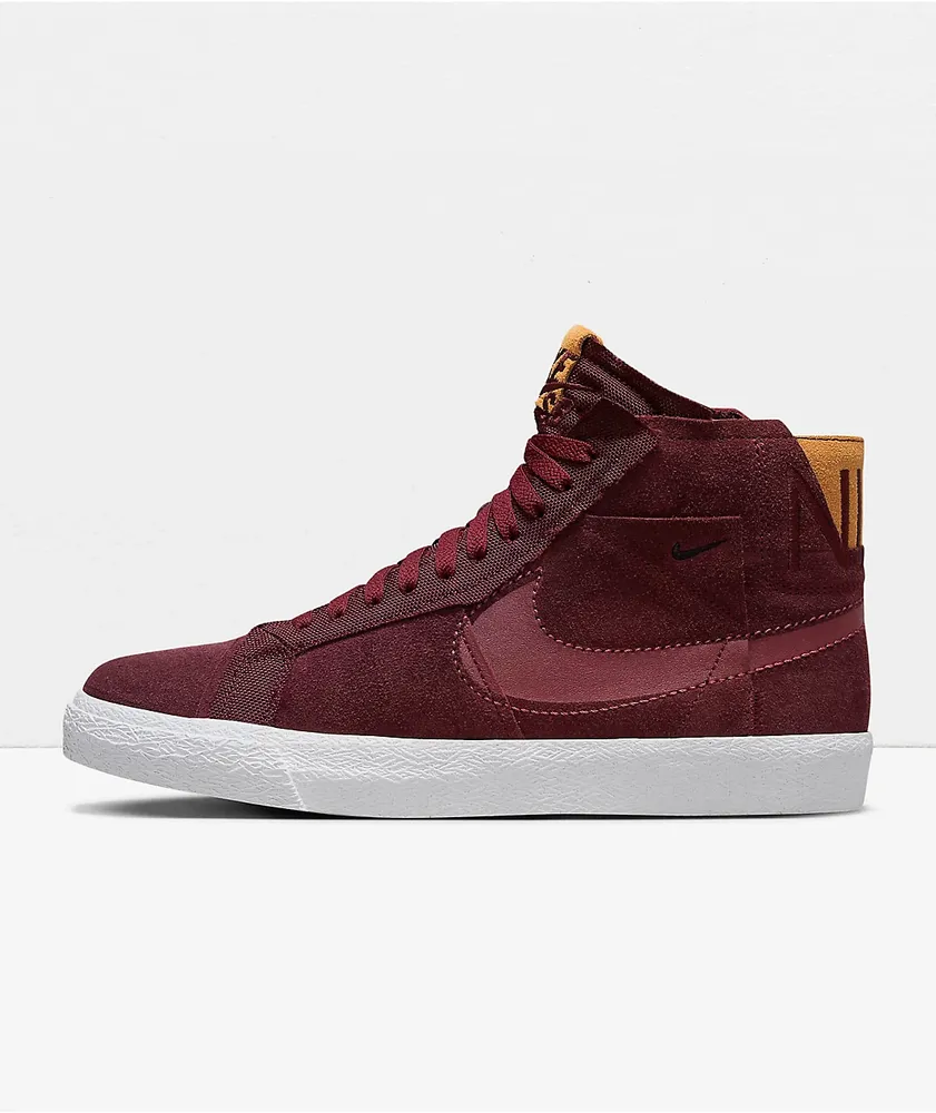 Nike Blazer Mid '77 Premium Night Maroon Sail Shoes